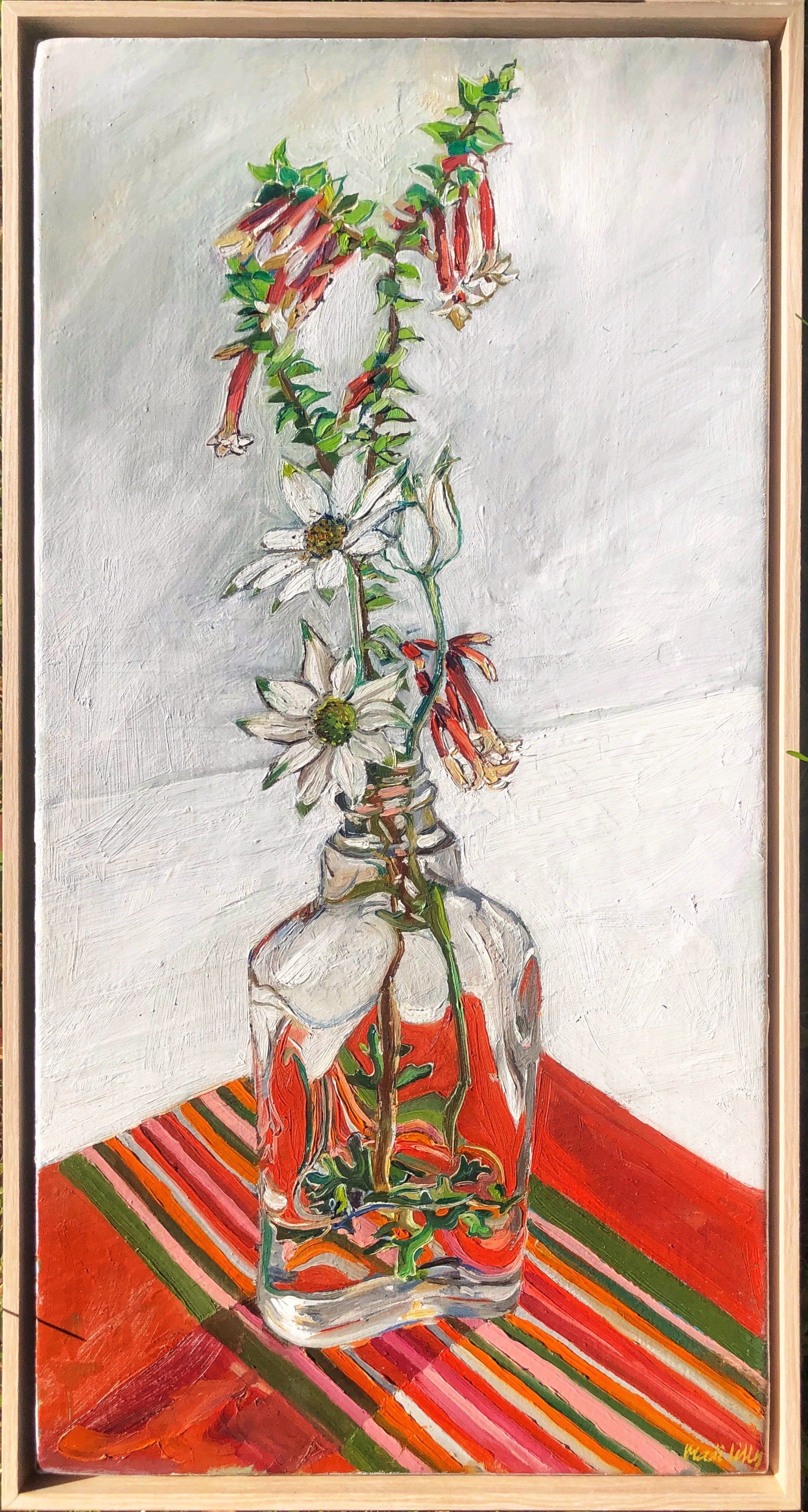 MadiLily_lunchtableFlannels_60x30oil on canvas$550.jpg