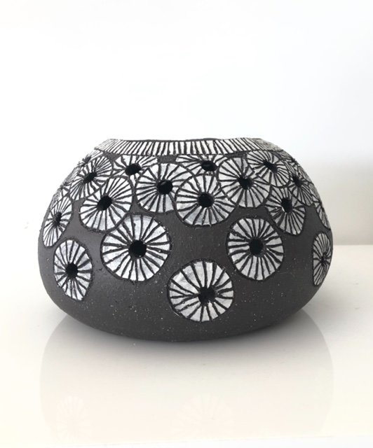Ursula Kirby_Barnacles 4_BLack Australian Stoneware_30x18cm_$220.JPG