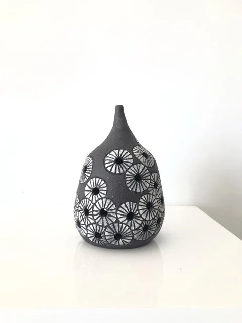 Ursula Kirby_Barnacles2_ Black Australian Stoneware_ 28x18cm_$190.JPG