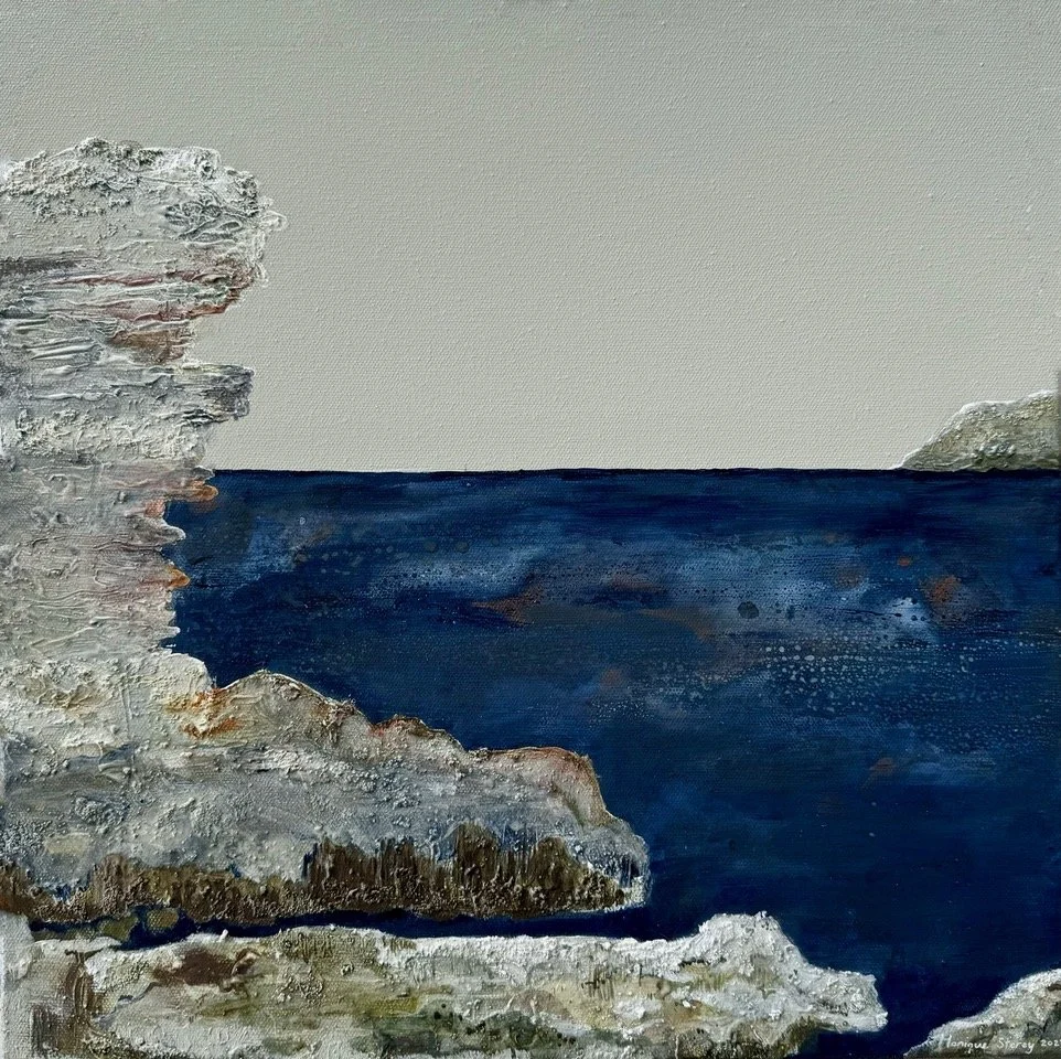 MoniqueStorey_Thattimeofday(North Curl Curl)_47x47cm_Mixedmediaoncanvas_FramedinBlackwood_$530.jpeg