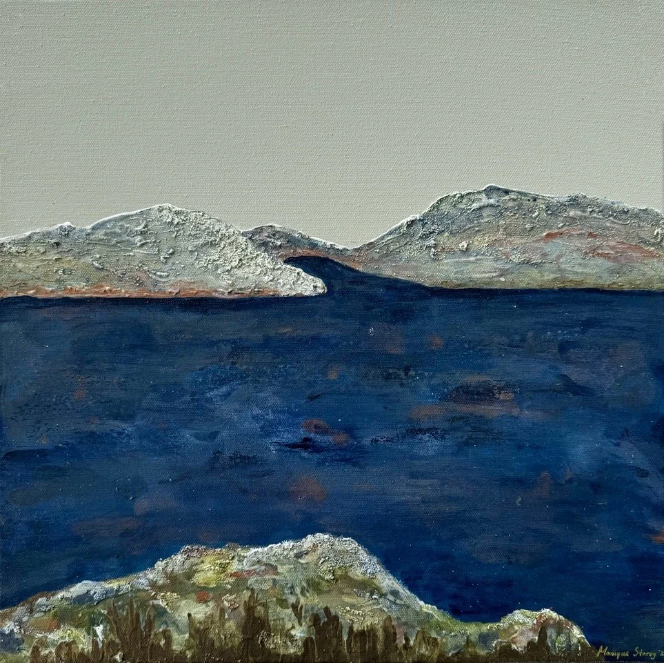 Monique Storey_Thattimeofday(South Curl Curl)_47x47cm_Mixedmediaoncanvas_FramedinBlackwood_$530.jpeg