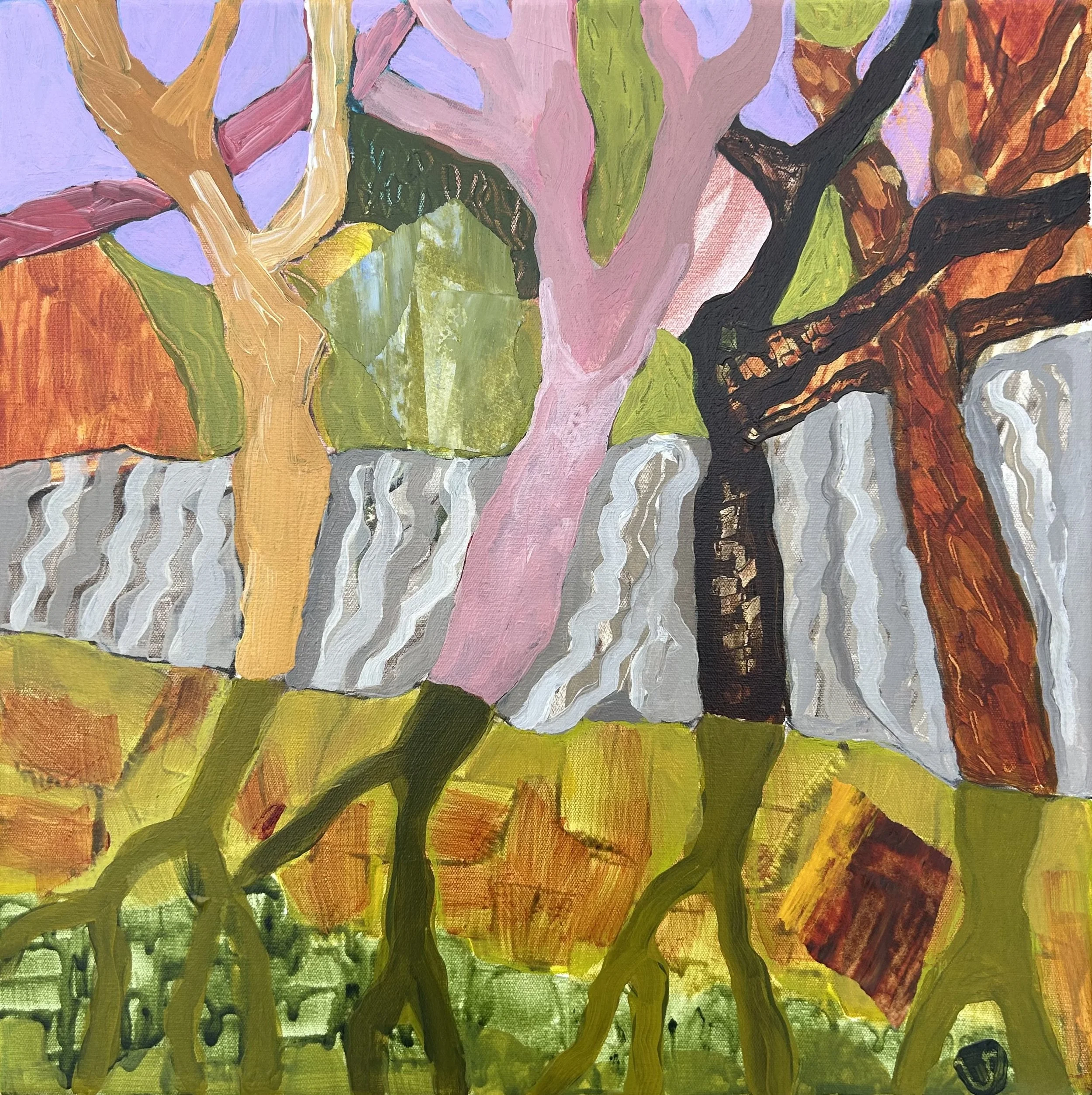 Penny Verdich Latte River - Goondiwindi 33 x 33 $550 Acrylic on Polycotton.jpeg