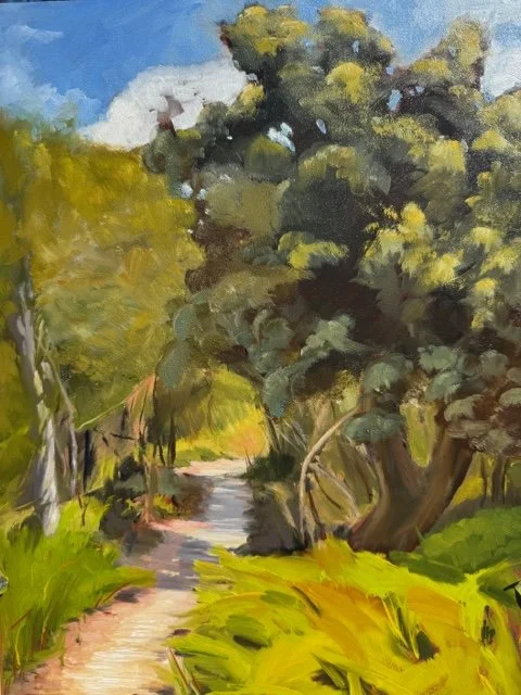 Lindie Treleaven_Walk with me - plein air_33x43cm_$480_framed_oil on board_LR.jpeg