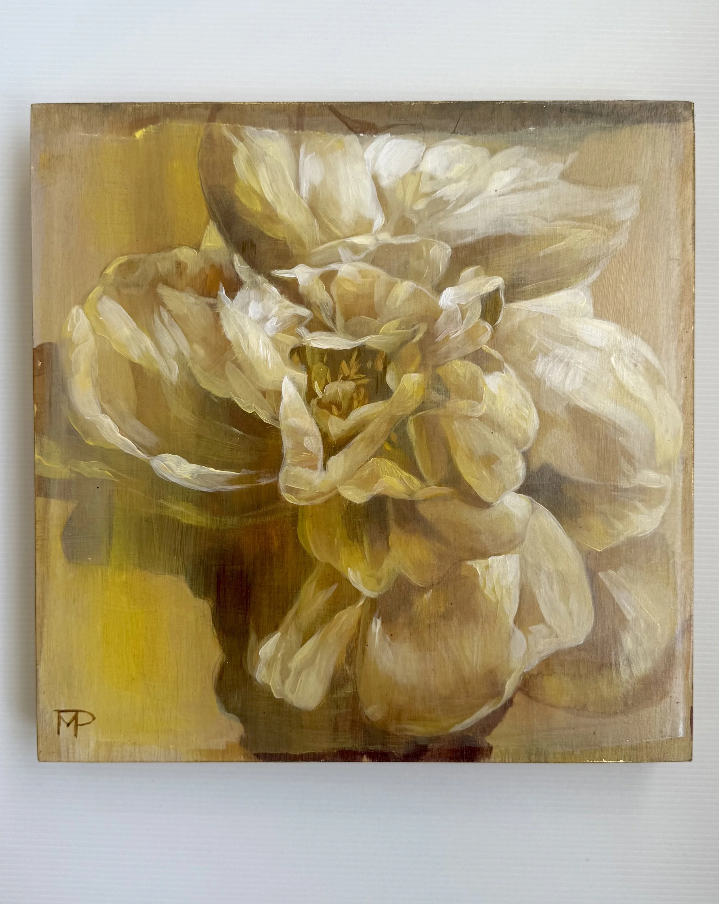 Marilou Palazon “Unfurling” 30x30cm Acrylic on board Gild $610 .jpeg
