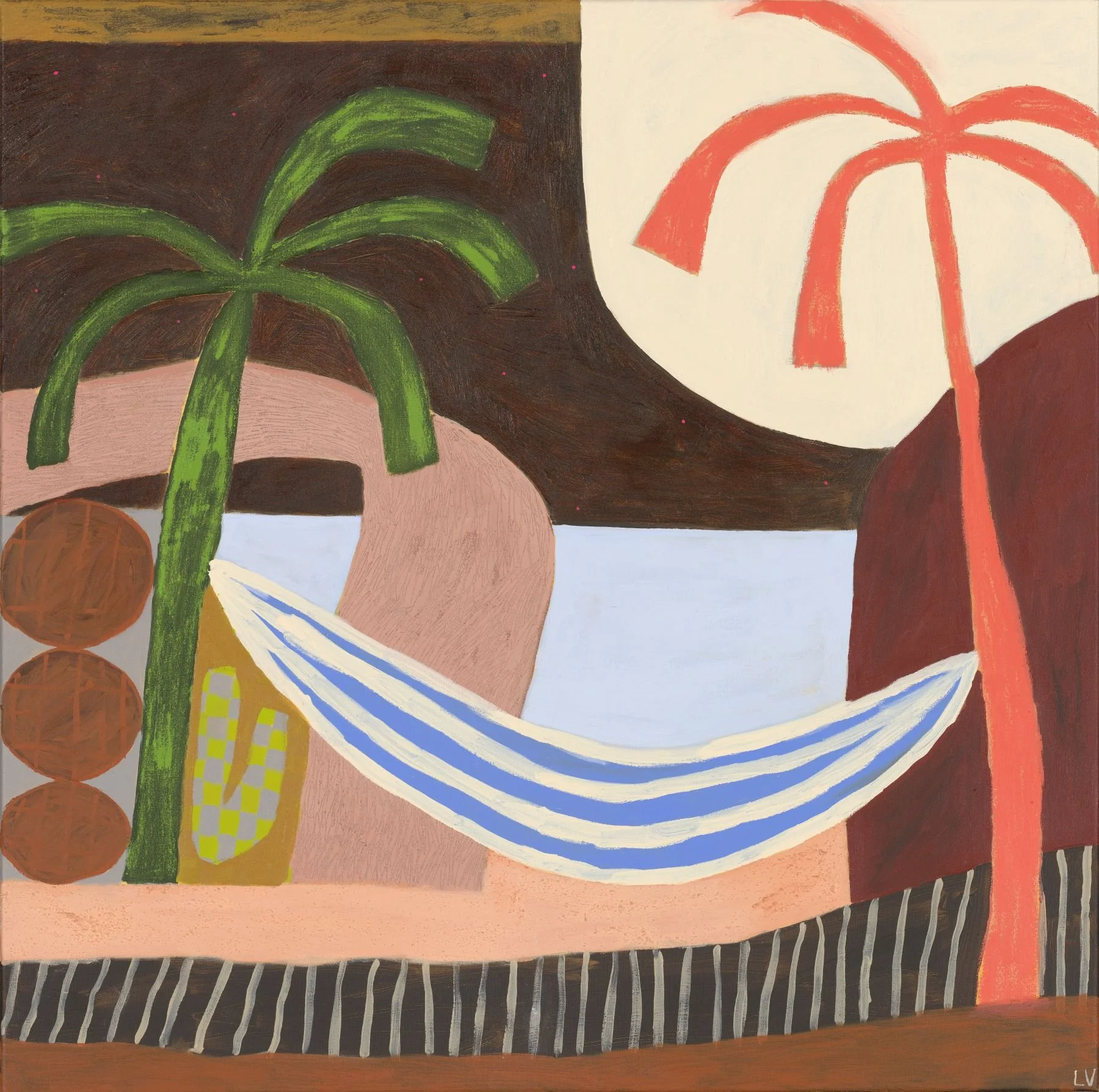 Leigh Vardanega_Between The Palms_80x80cm_acrylic and oil stick on canvas framed_$1750_ LR.jpeg