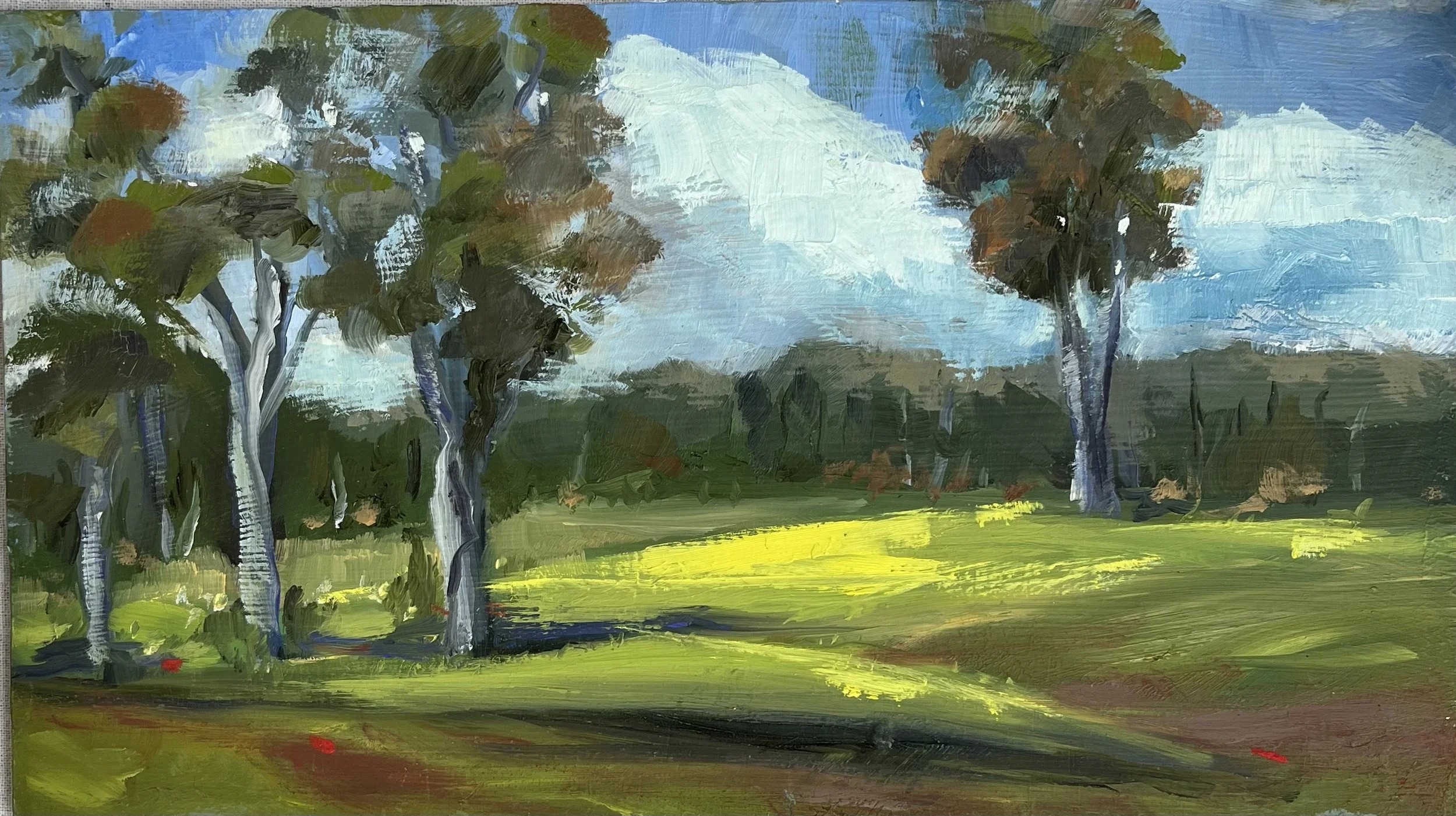 Mckenzie_Morning South Coast_15x25cm_Oil on Board_Framed Tasmanian Oak_$450.jpeg