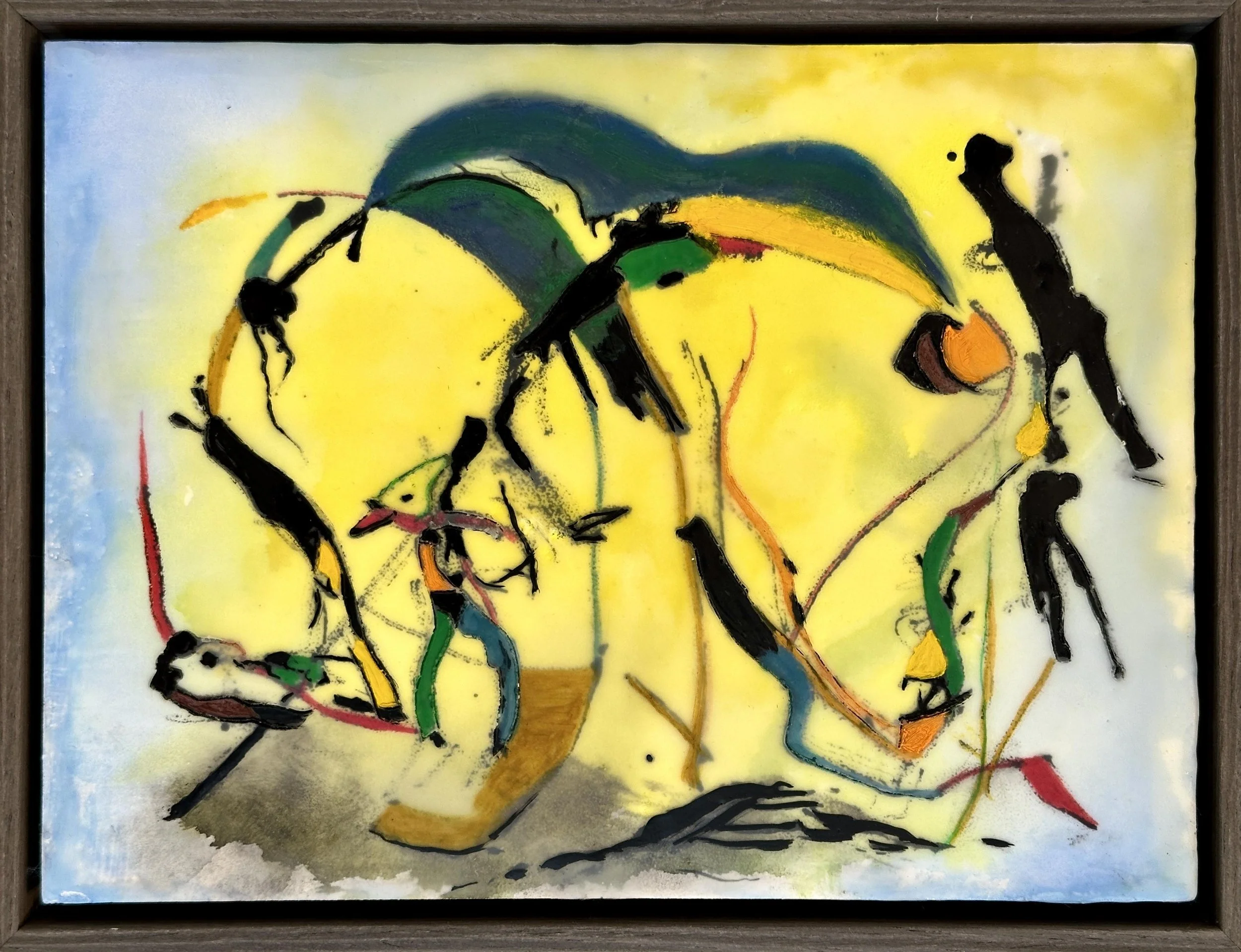 Lyn Michie- Spring Frolic Encaustic 25x33cm.jpg