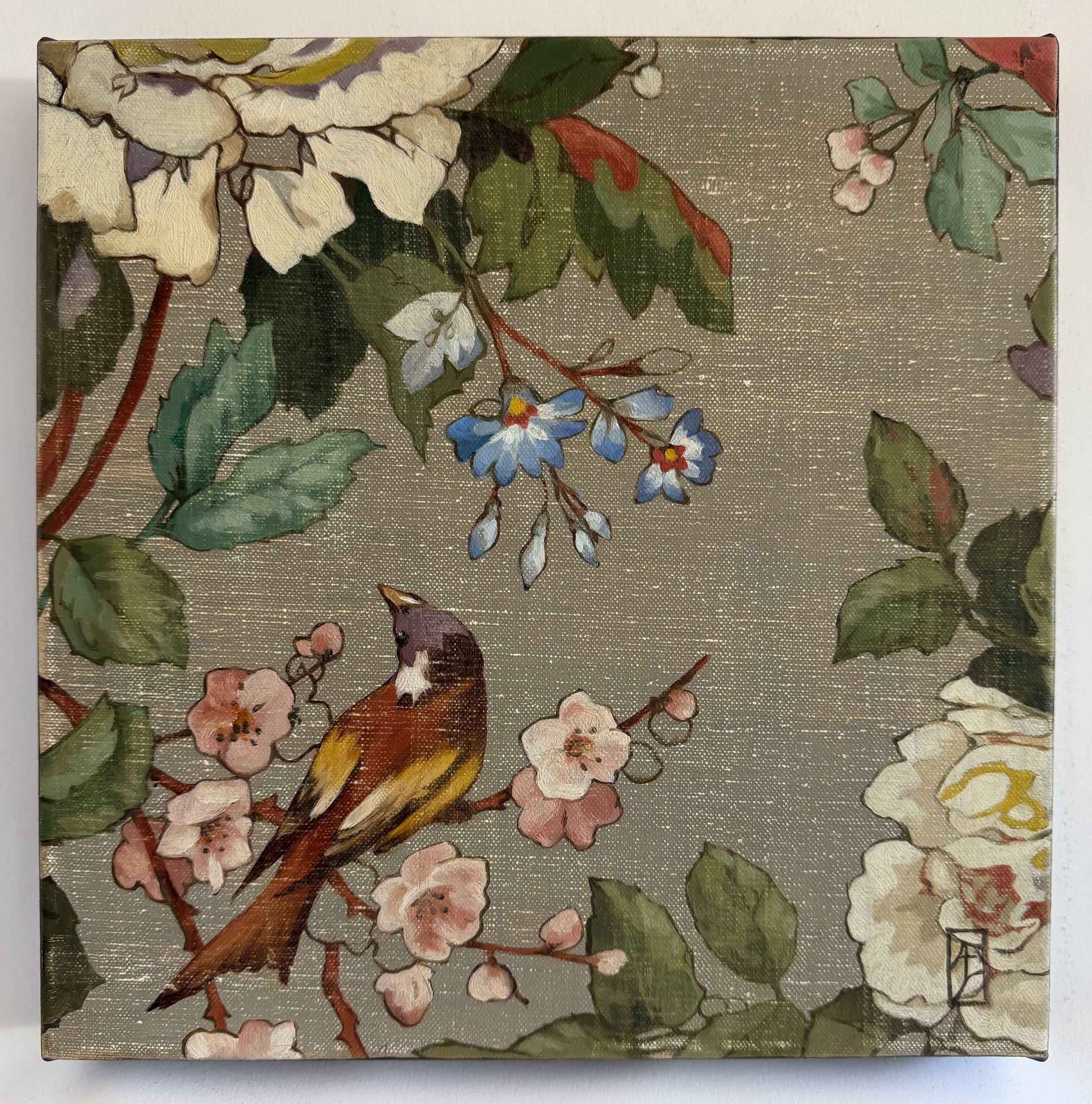 Ali Werbeloff_Amerie_30x30cm, Oil on linen Framed $850.JPG
