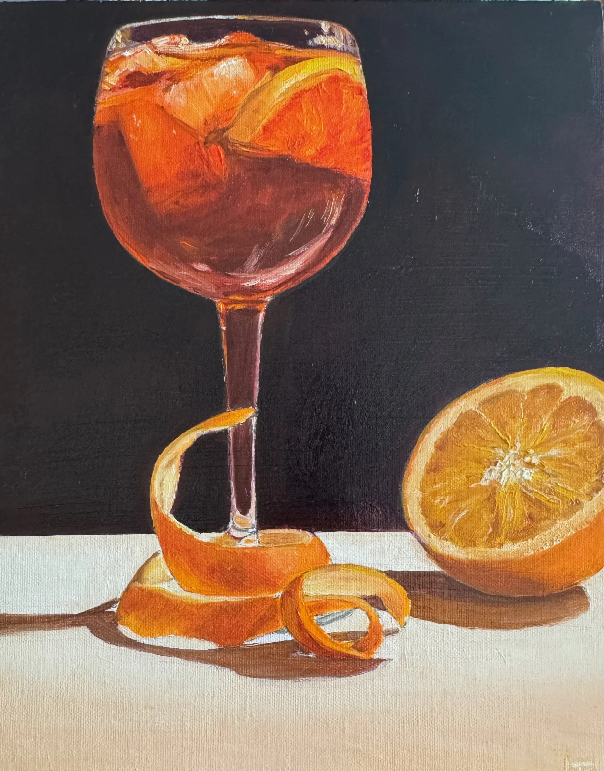 Lindie Treleaven_Aperol Sssspritz_22cmx26cm_oil on board_framed_$395.jpeg