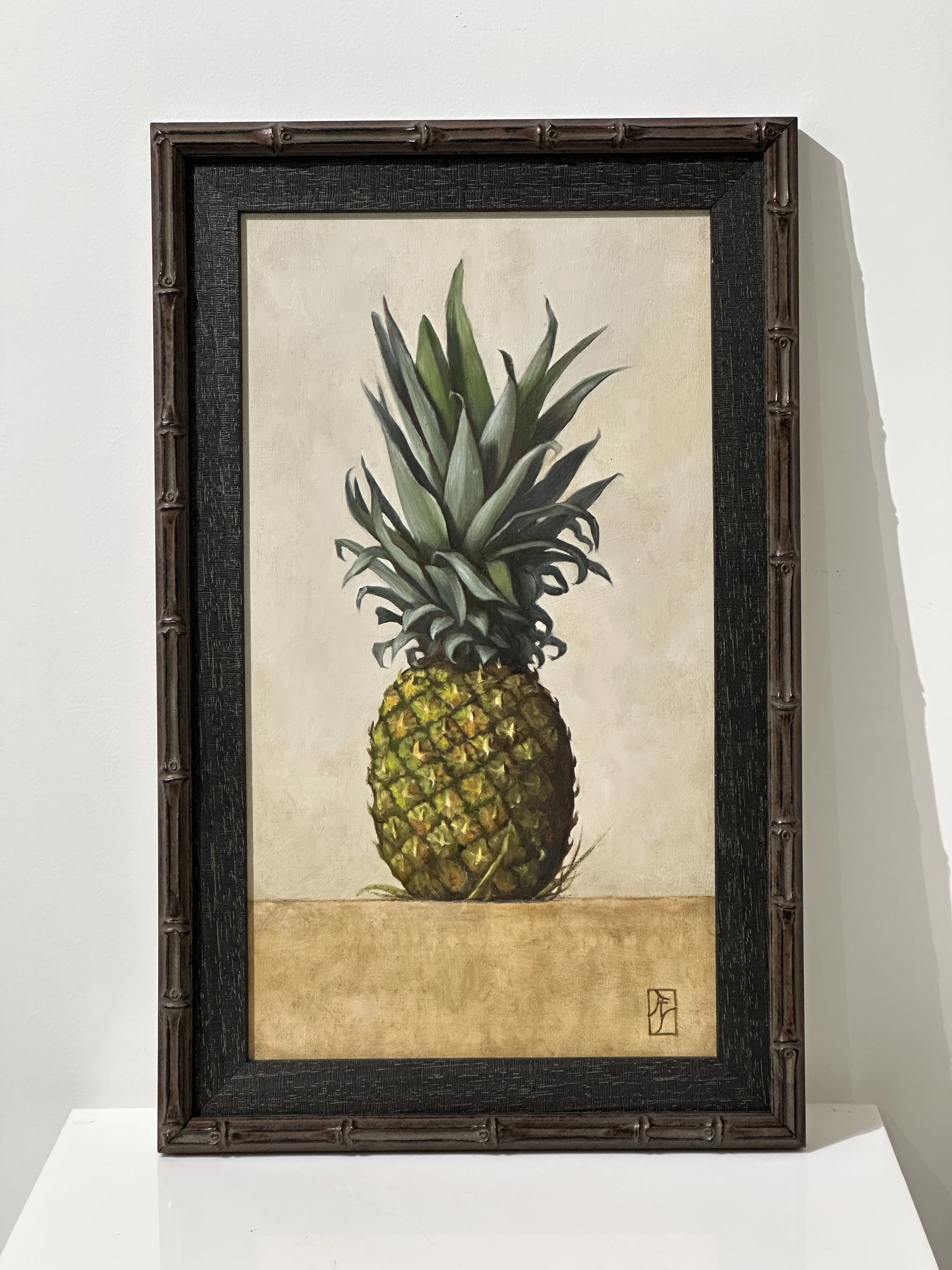 Ali Werbeloff_Pineapple_48x30cm_oil on board_Framed_$900.JPG