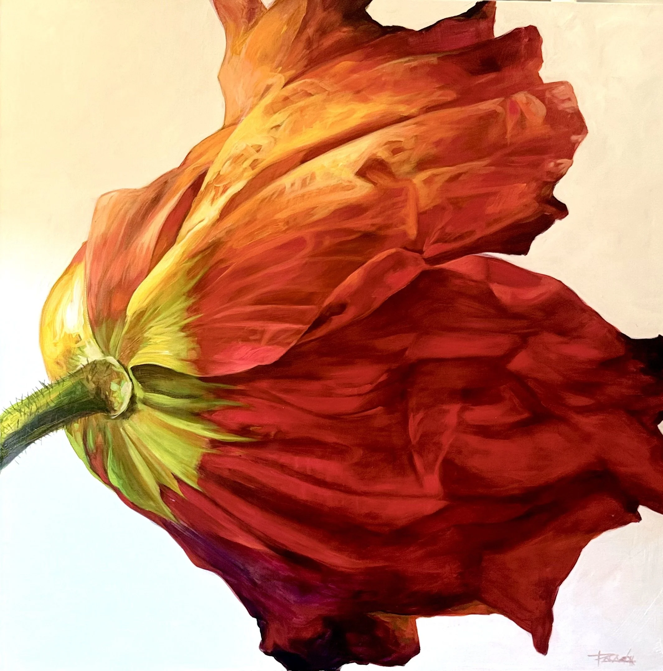 Marilou Palazon.”Only the begining ..” 104 x104cm Framed $3650  jpeg.jpeg