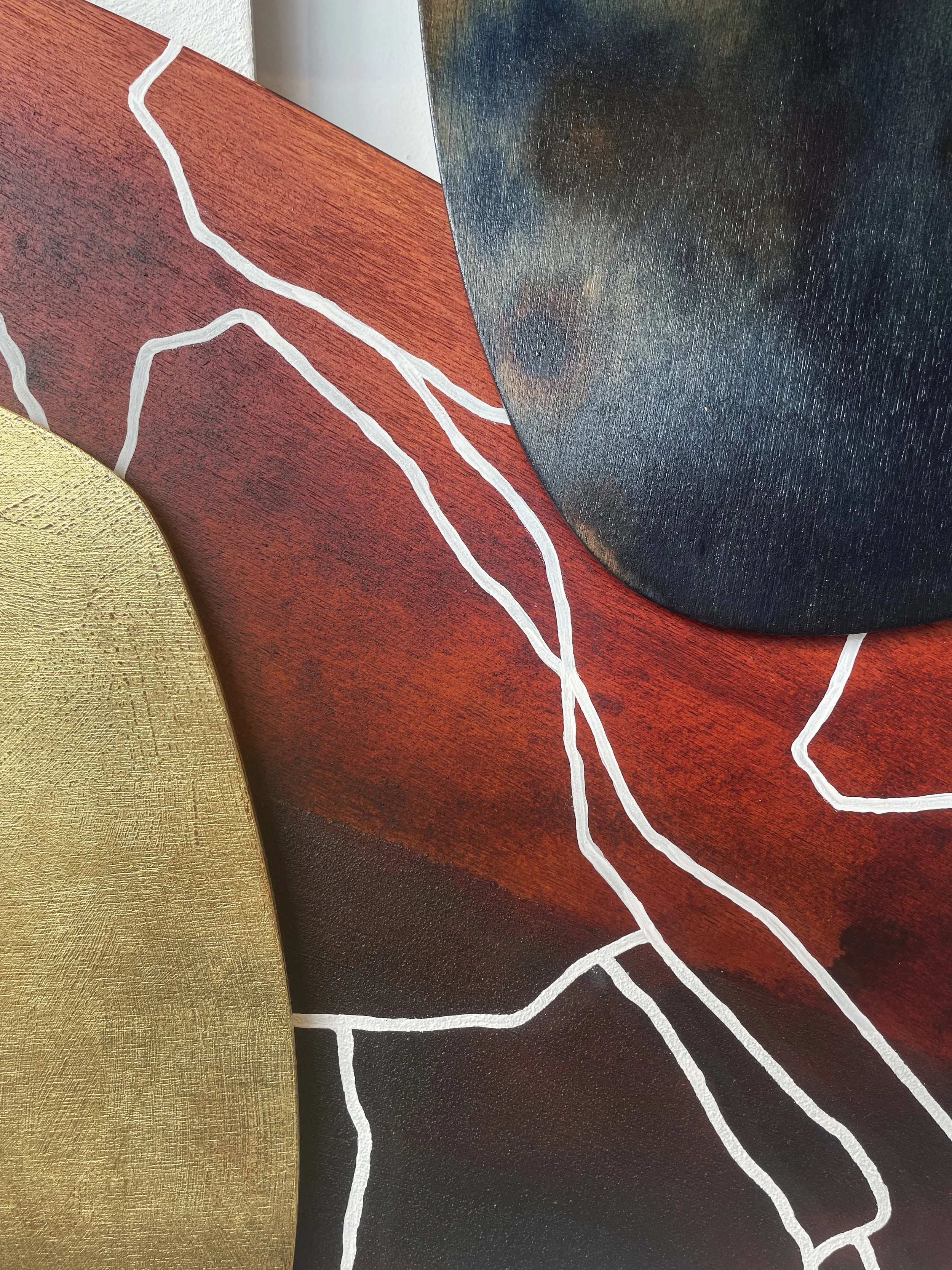 Kim de Haan_Crest_$3150_81.5x192cm_Mixed Media Wall Sculpture with Mirror_Detail.jpg