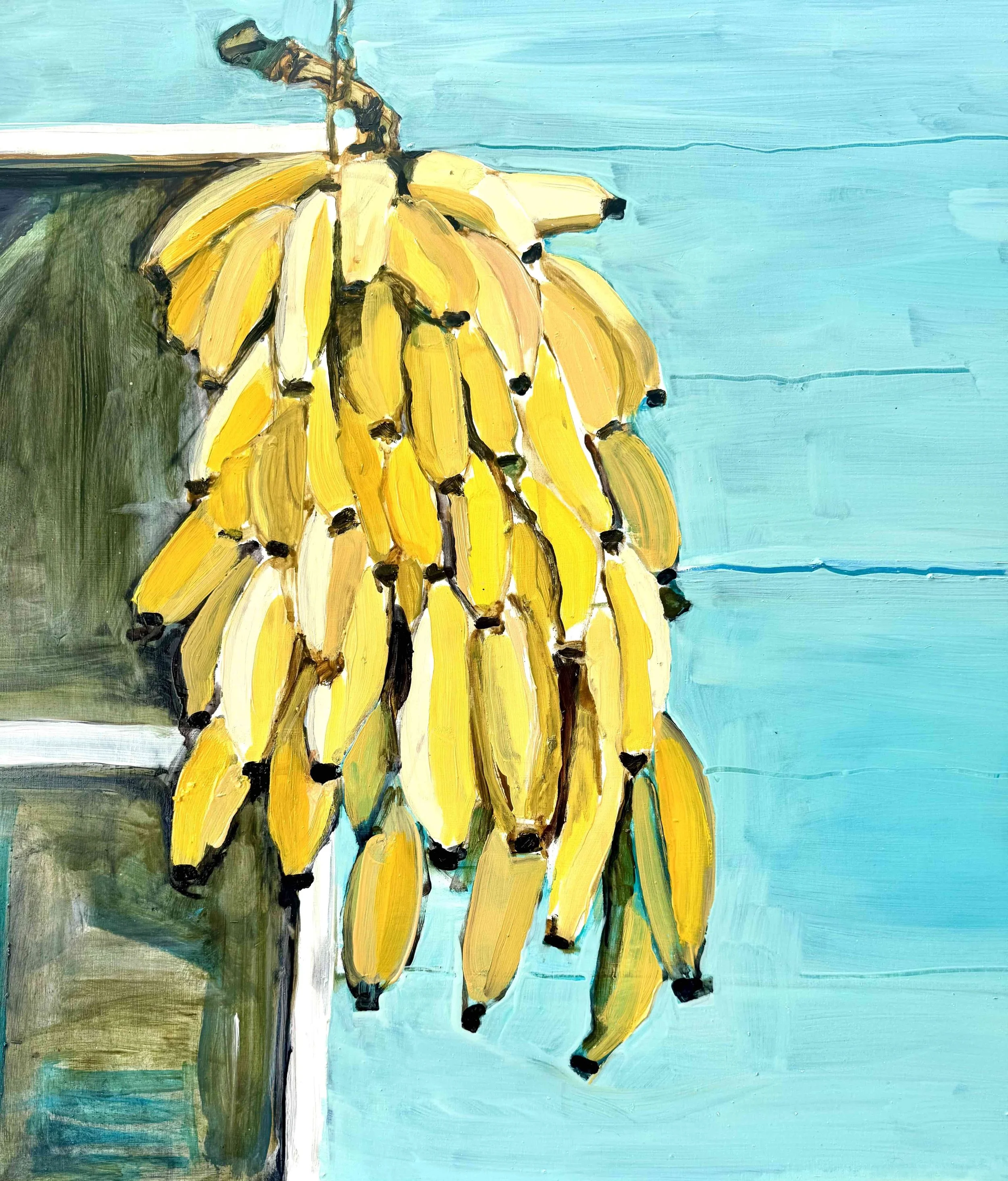 Katie Firth_Going CompletelyBananas_78x78cm_oil on board_framed_$1600md.jpg