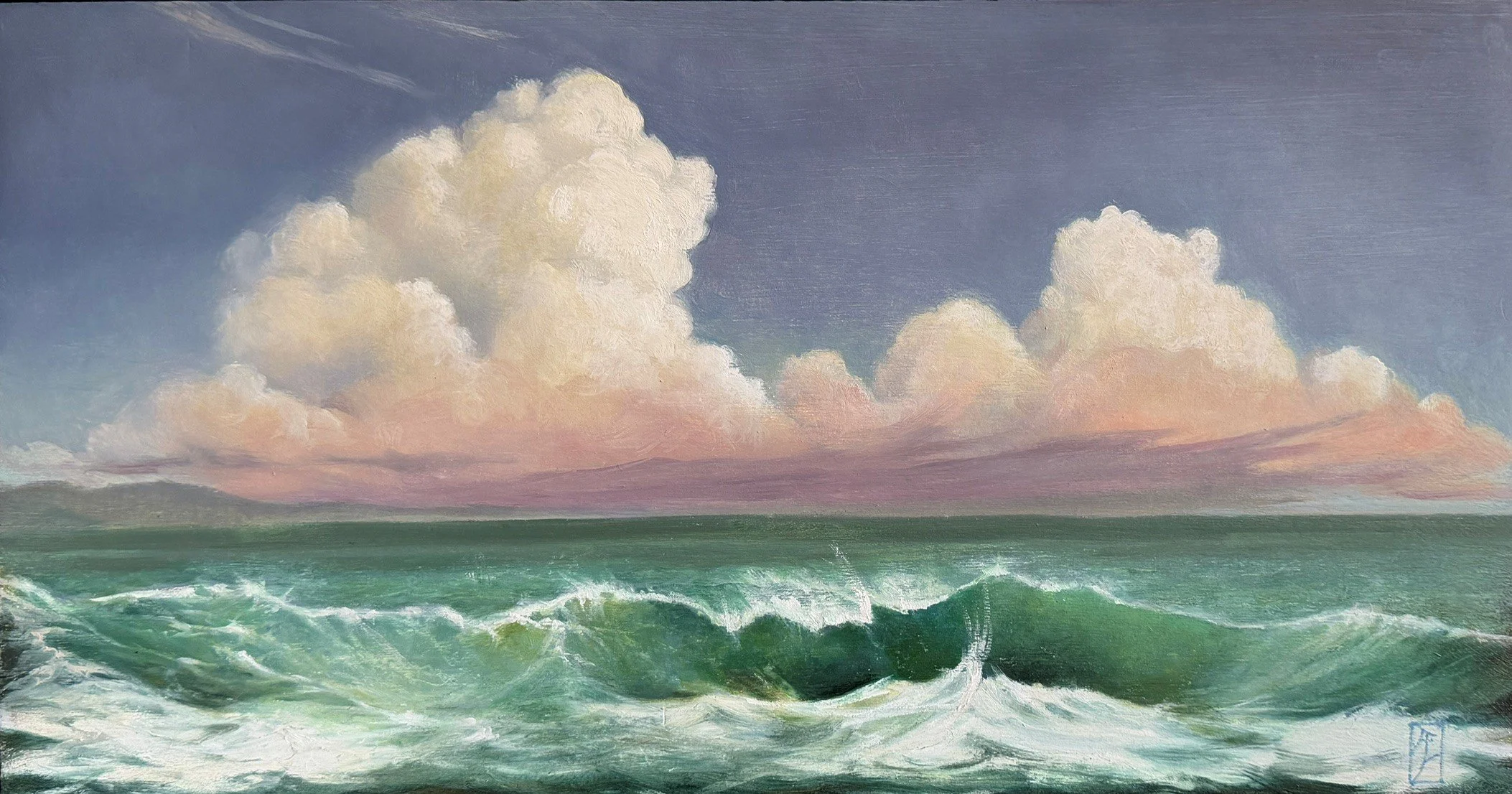 The Green Wave_Oil on Board_28x53cm_Framed_$1250.jpg