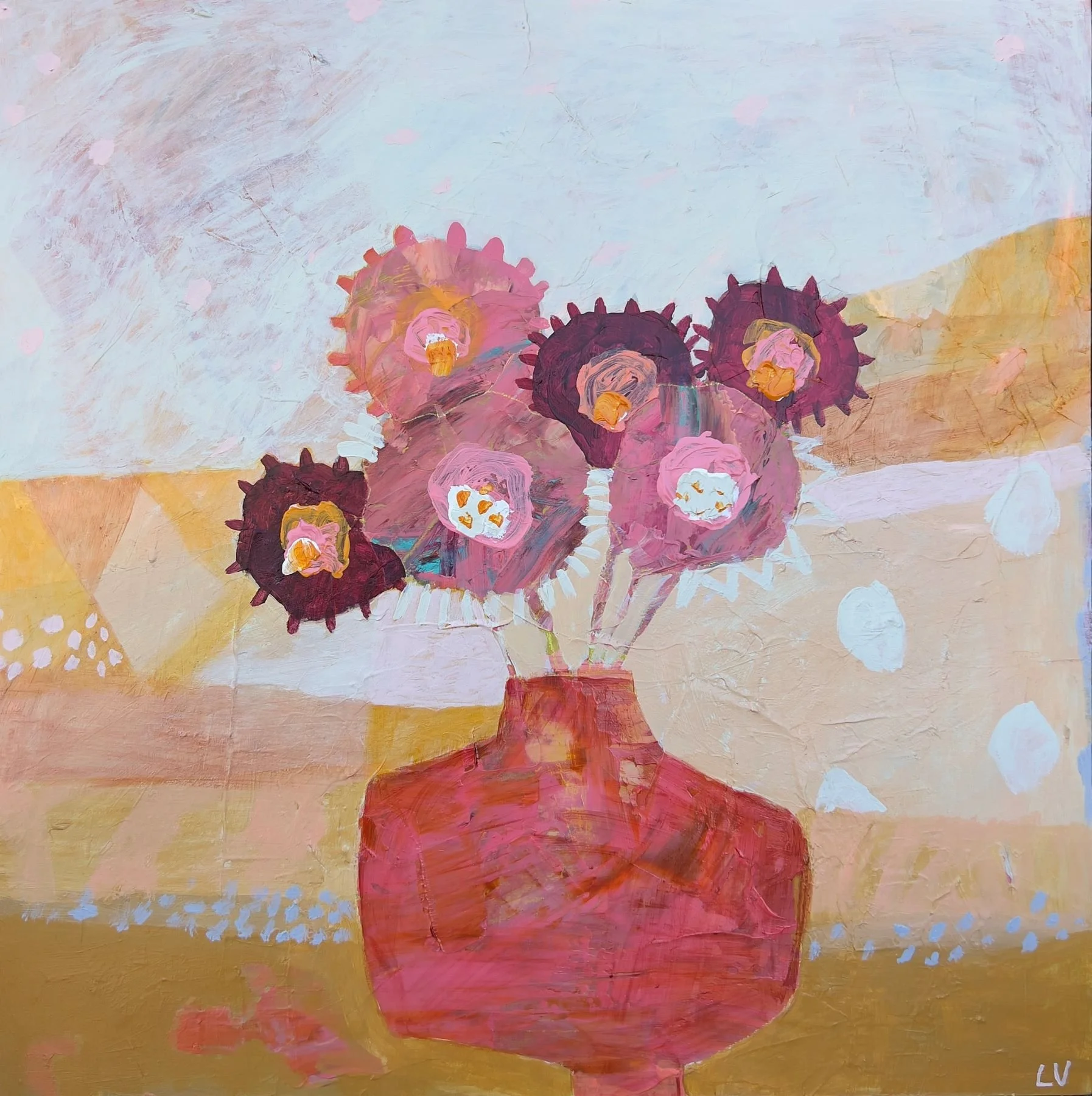 Leigh Vardanega_Blooms_53x53cm_Acrylic on board framed_$875 LR.jpg