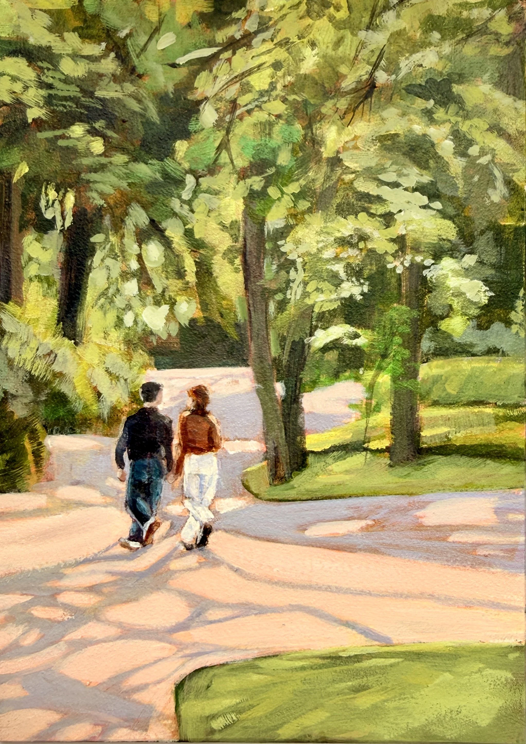 Kirsty Gautheron_In step _15x10cm _Acrylic on board_framed _$285.jpg