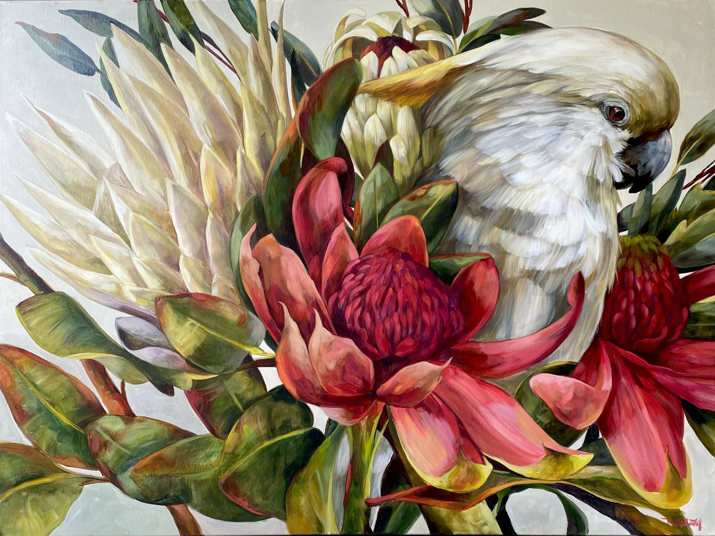 Marilou Palazon “Native Song” 95x125 cm Acrylic on canvas Framed $3695.jpg