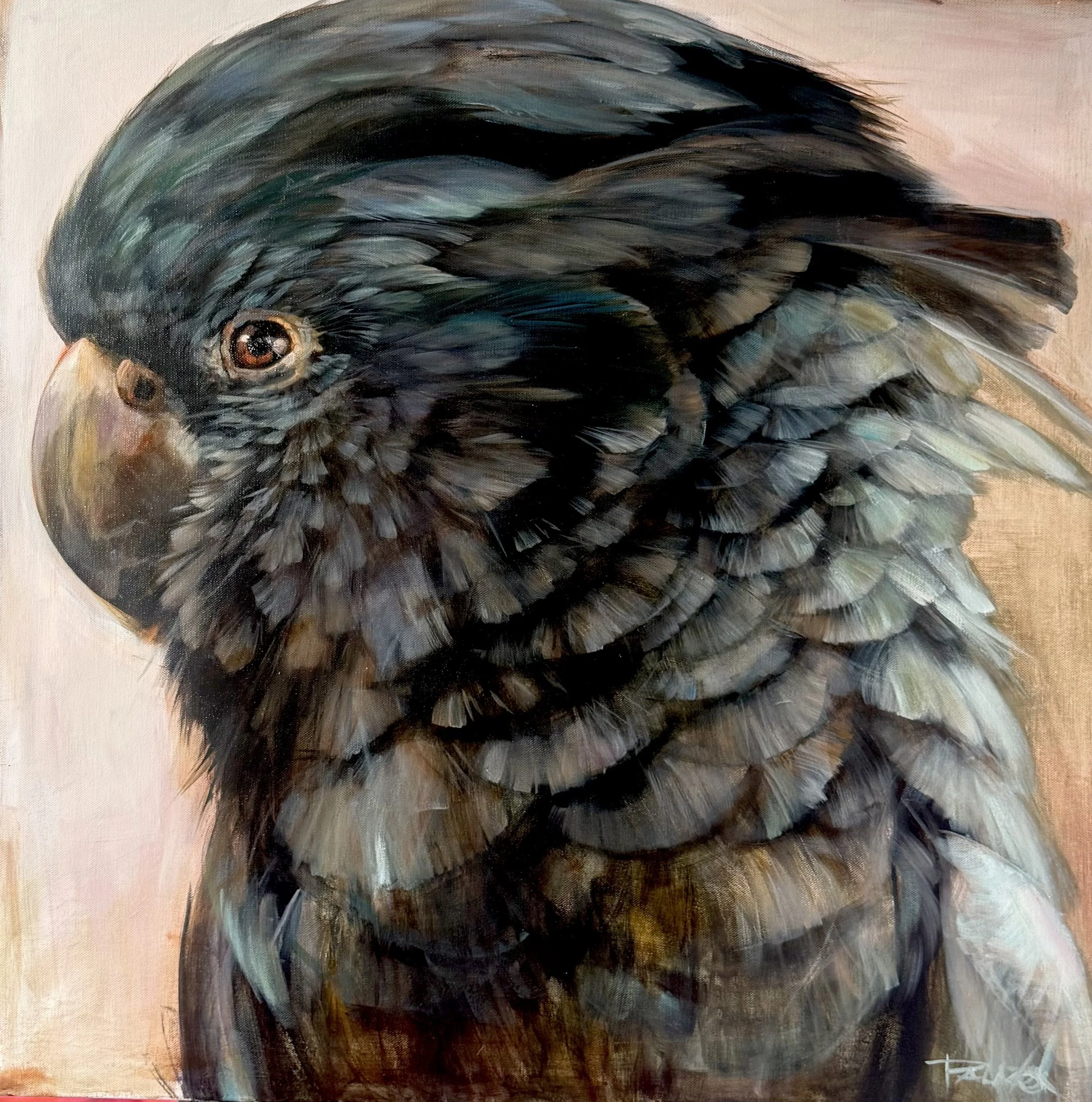 Marilou Palazon “Tell me what you really think…“ 83 x83 cm Acrylic on canvas framed$2195.jpg