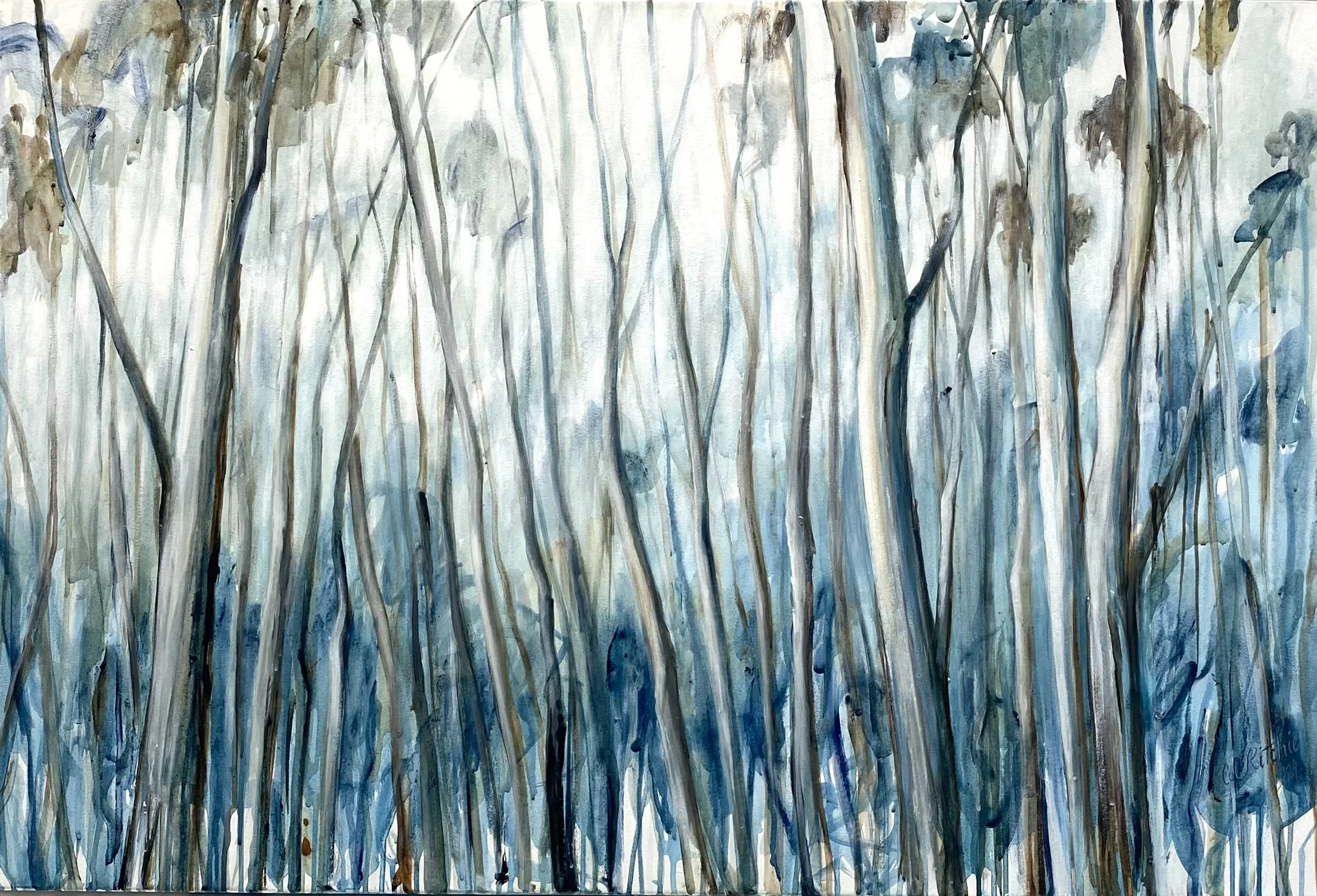  Col Ritchie _Emerging Light_acrylic paint on canvas_640mm x 940mm_framed white wood_$1400.jpeg