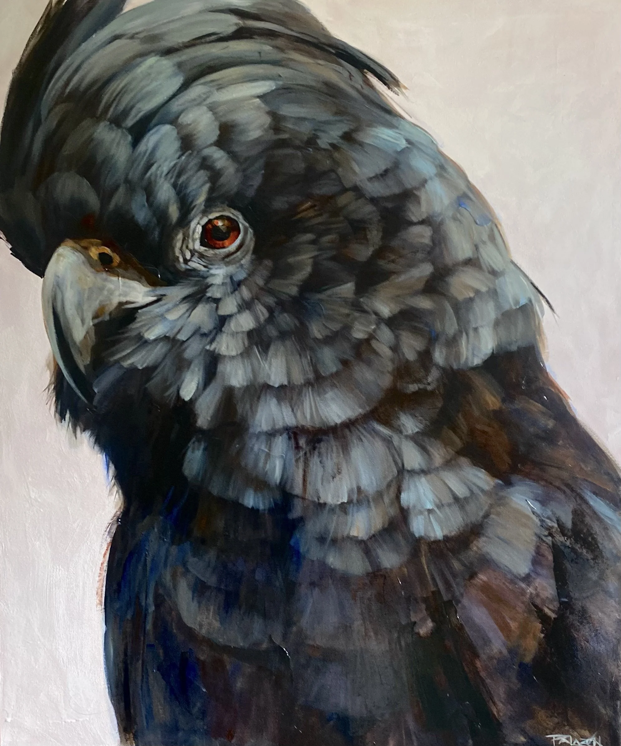 Marilou Palazon “Totally handsome” 95x79cm Acrylic on canvas Framed $2195.jpg