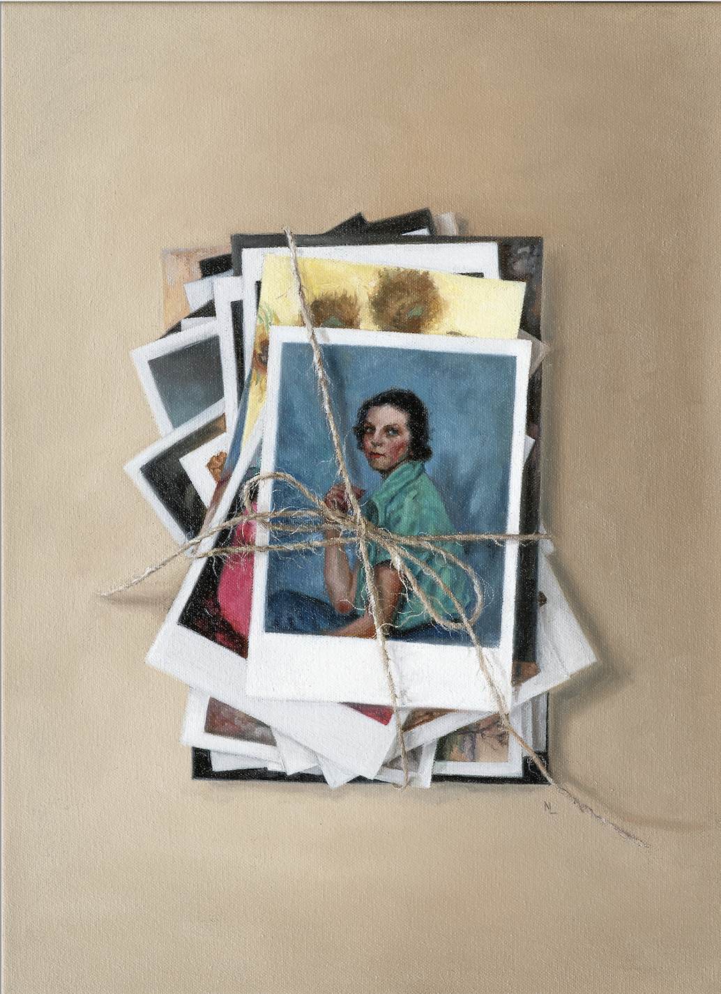 NaomiLawler_Threadsofinspiration_30x41cm_Oilonlinene_tasmanianoakframe_$2000(1).png