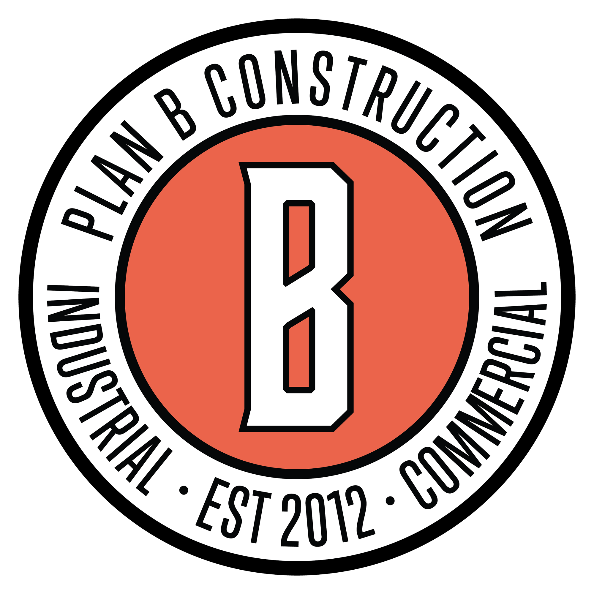 B Construction Company Logo