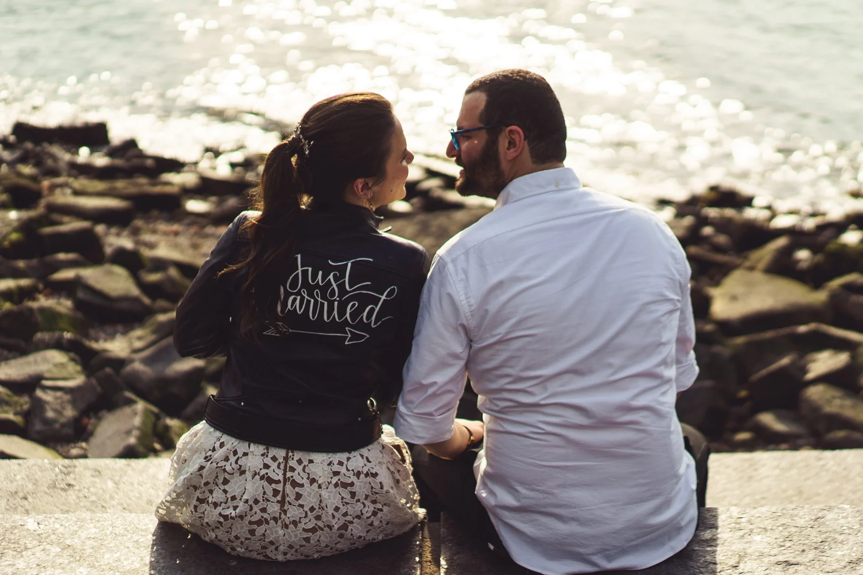 #theJustMarriedJacketNYC Bride #6: Nena & Adam