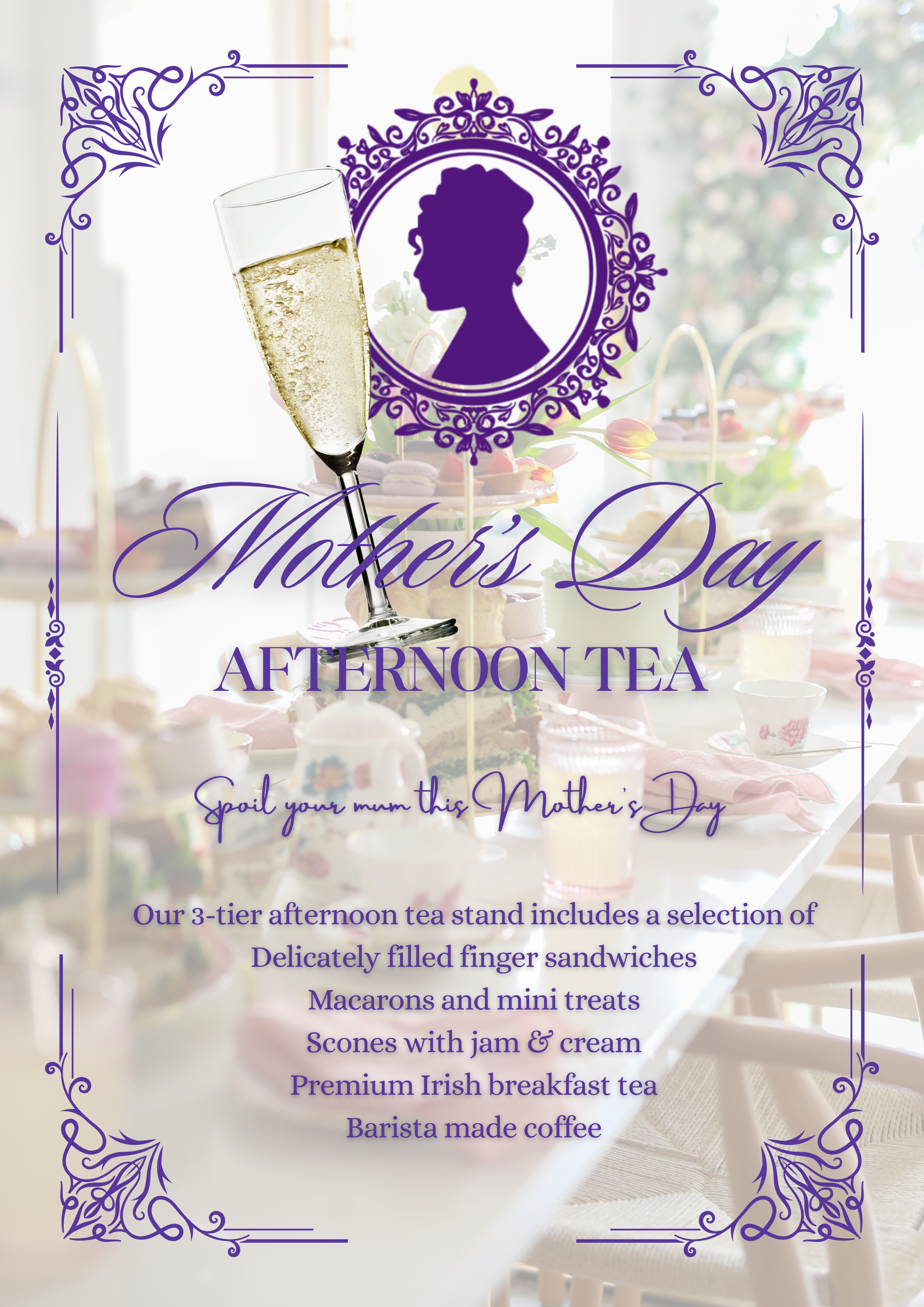 Mother's Day Afternoon Tea (with a glass of Prosecco)