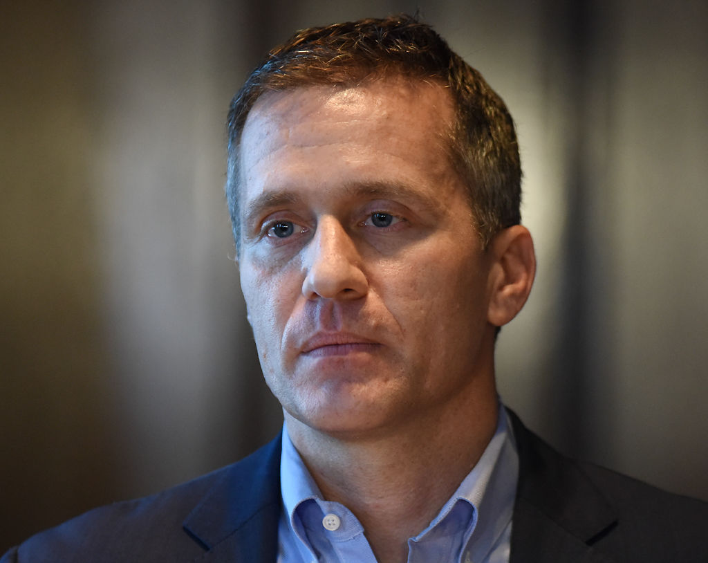 Gov. Eric Greitens condemns the investigation into his indictment on a felony invasion of privacy charge at a press conference Wednesday in his office in Jefferson City. The investigation was made by a special committee in the Missouri House of Repr