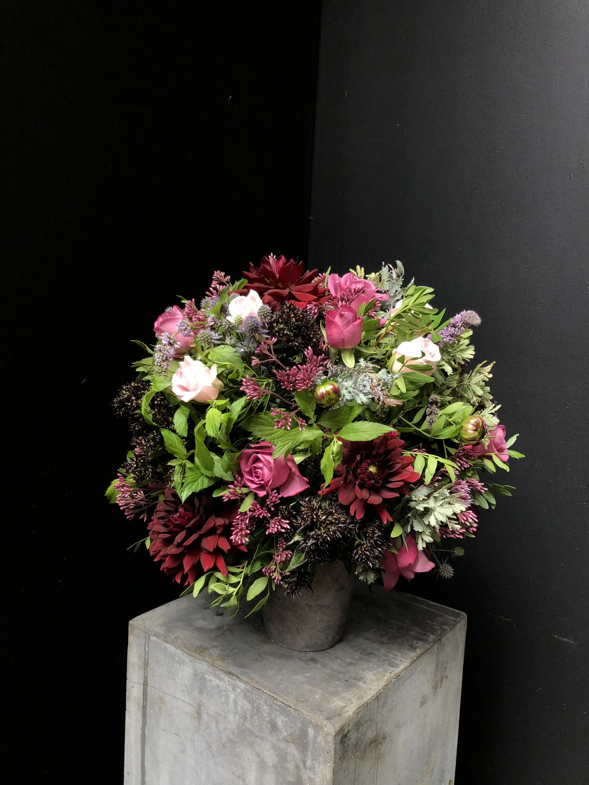 My funny-looking dome shape arrangement