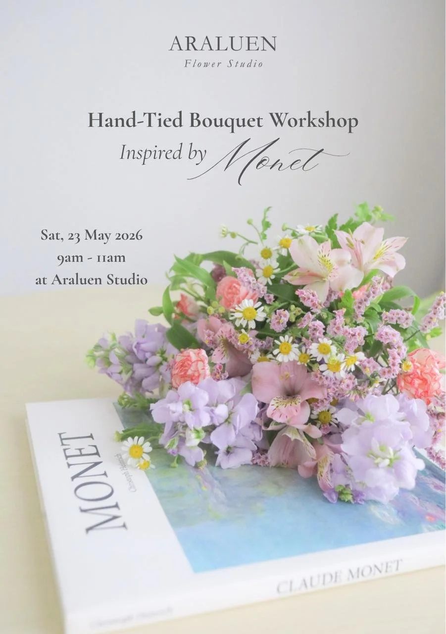 Inspired by Monet, Hand-Tied Bouquet Workshop (FULL)