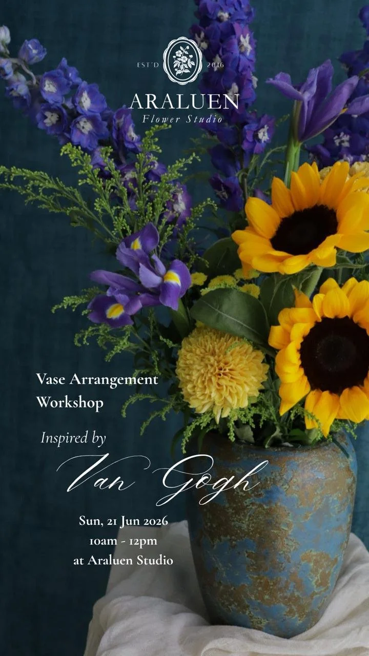 Inspired by Van Gogh, Vase Arrangement Workshop (FULL)