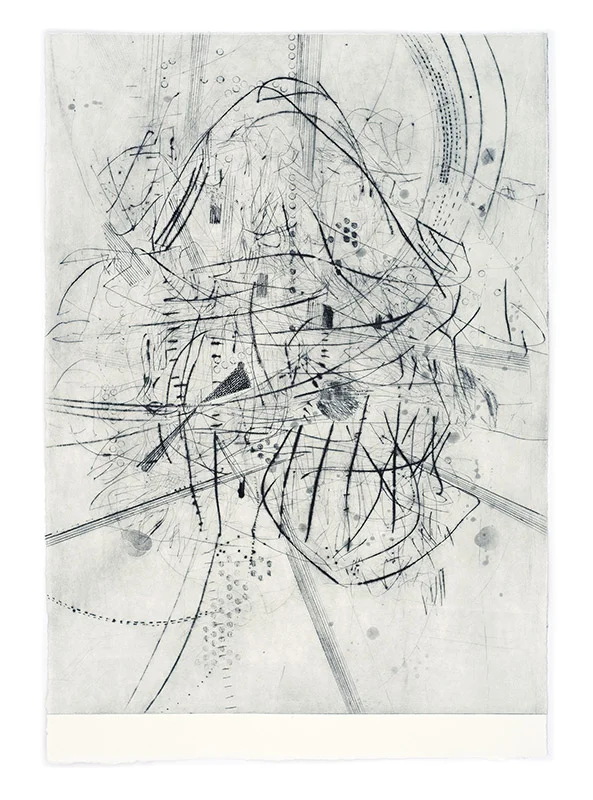 Blush, Small World 2, drypoint engraving, 2016