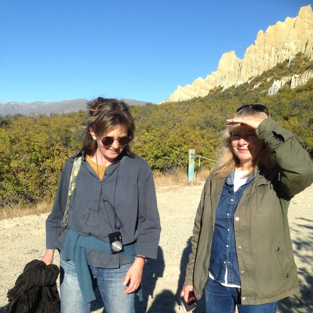 Jenna & Liz, Paritea (clay cliffs near Omarama)