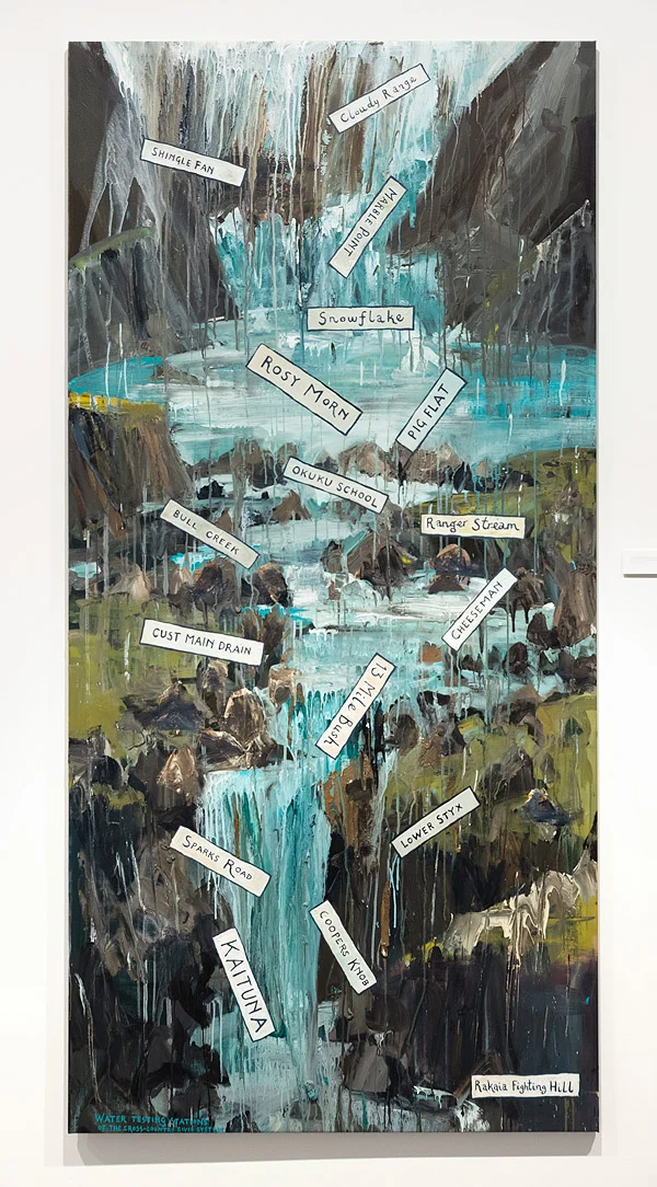 Water testing stations of the cross-country river system, 2017 GREG O’BRIEN AND EUAN MACLEOD