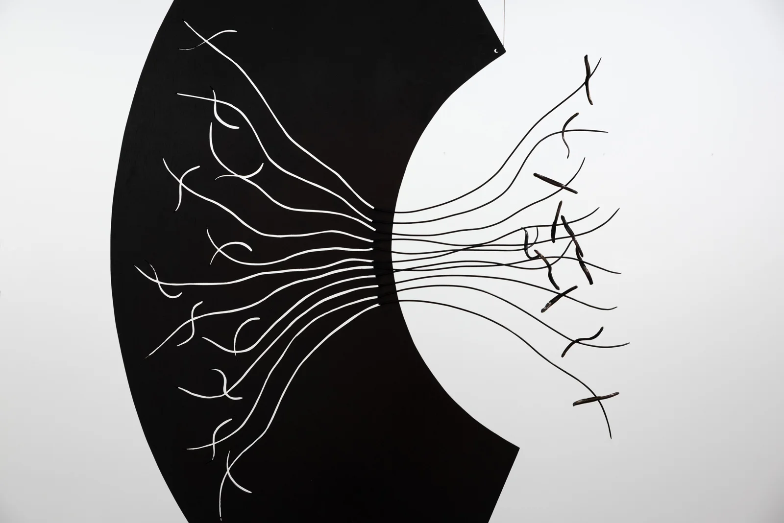 Downstream under Aoraki -Tuna with Barrier (detail) , 2018, BING DAWE