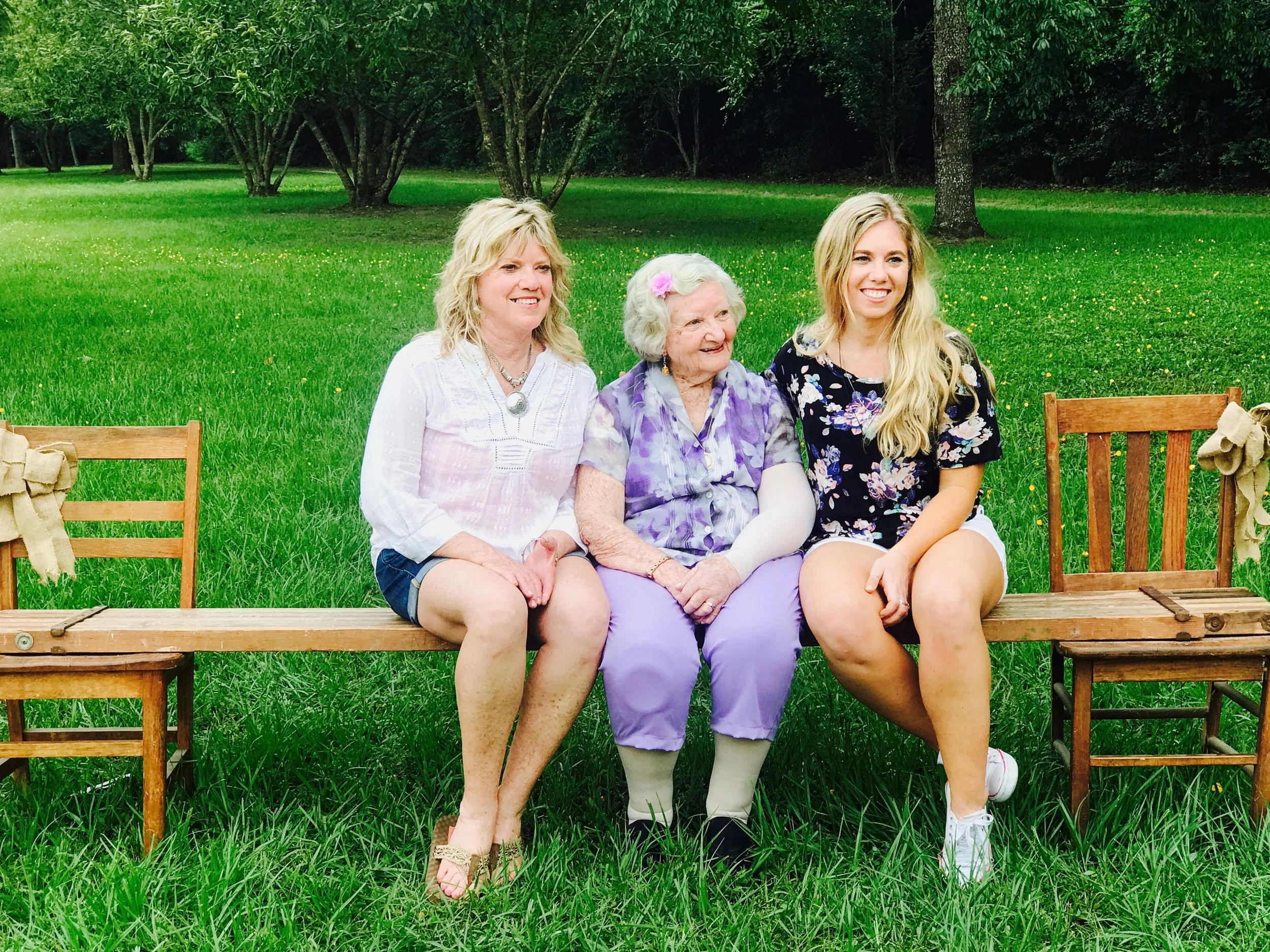 3 generations - my mom, Oma, and me