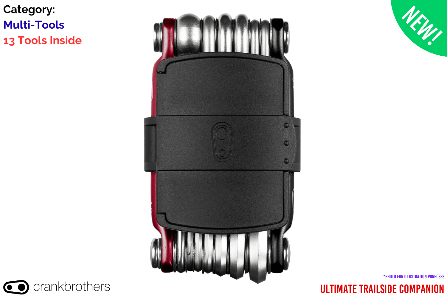 Crankbrothers M13 - Red Black