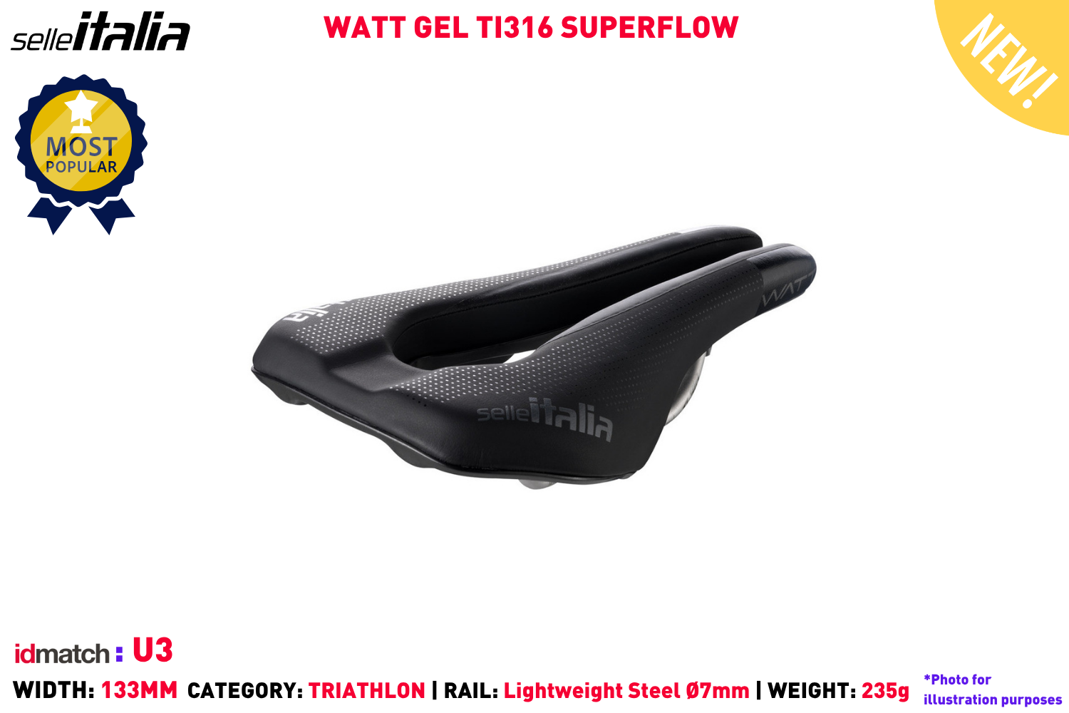 Watt TI316 Gel Superflow - U3