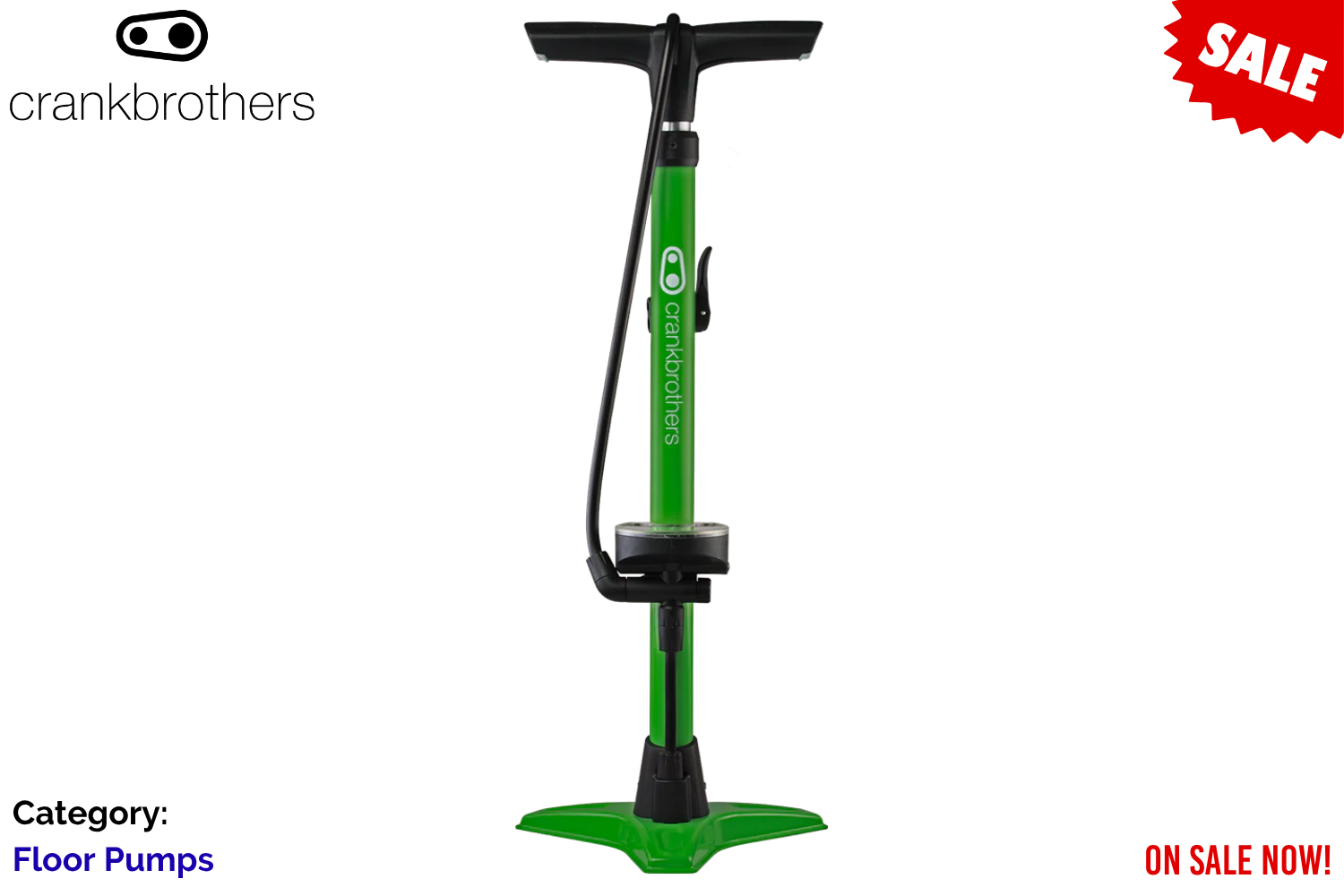 Crankbrothers Gem Floor Pump - Green