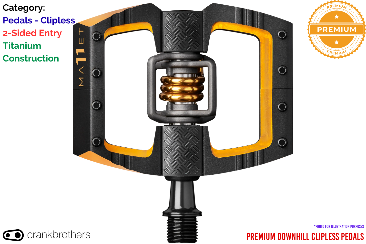 Crankbrothers - Mallet DH 11 - Black & Gold.png