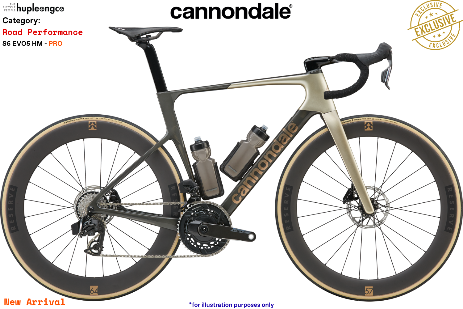 Cannondale SuperSix Evo5 Hi-Mod - PRO - Platinum (PLT)