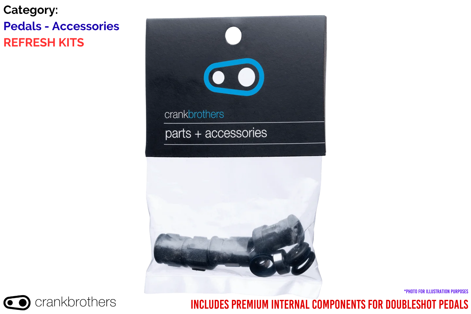 Crankbrothers Pedal Refresh Kit - Double Shot
