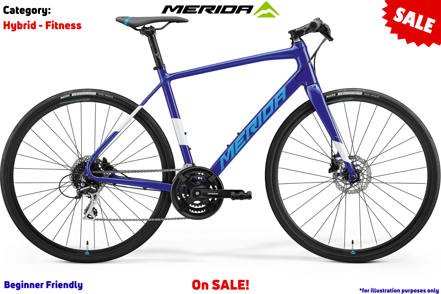 Merida Speeder 100 - Dark Blue (White/Blue)