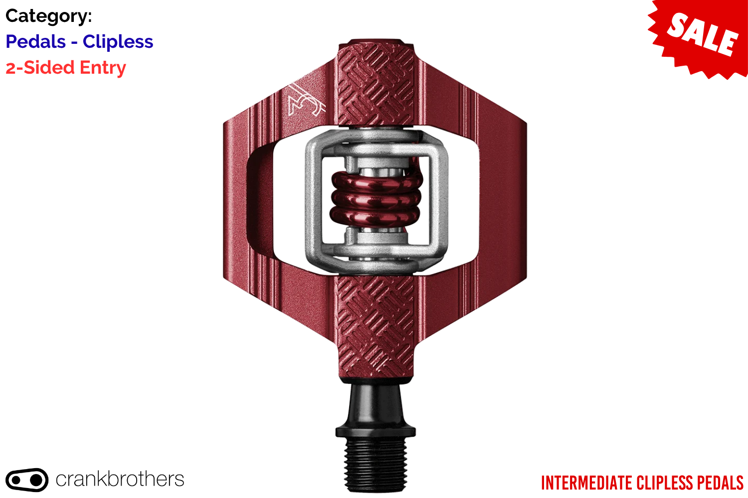 Crankbrothers Candy 3 - Dark Red