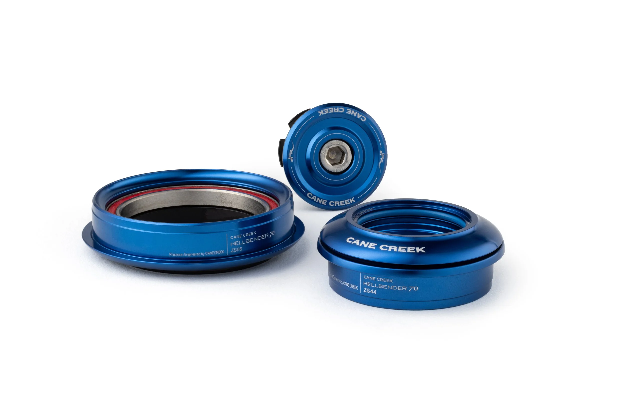 Cane Creek - Hellbender 70 Headset - ZS44/28.6|ZS56/40 - Complete - Blue