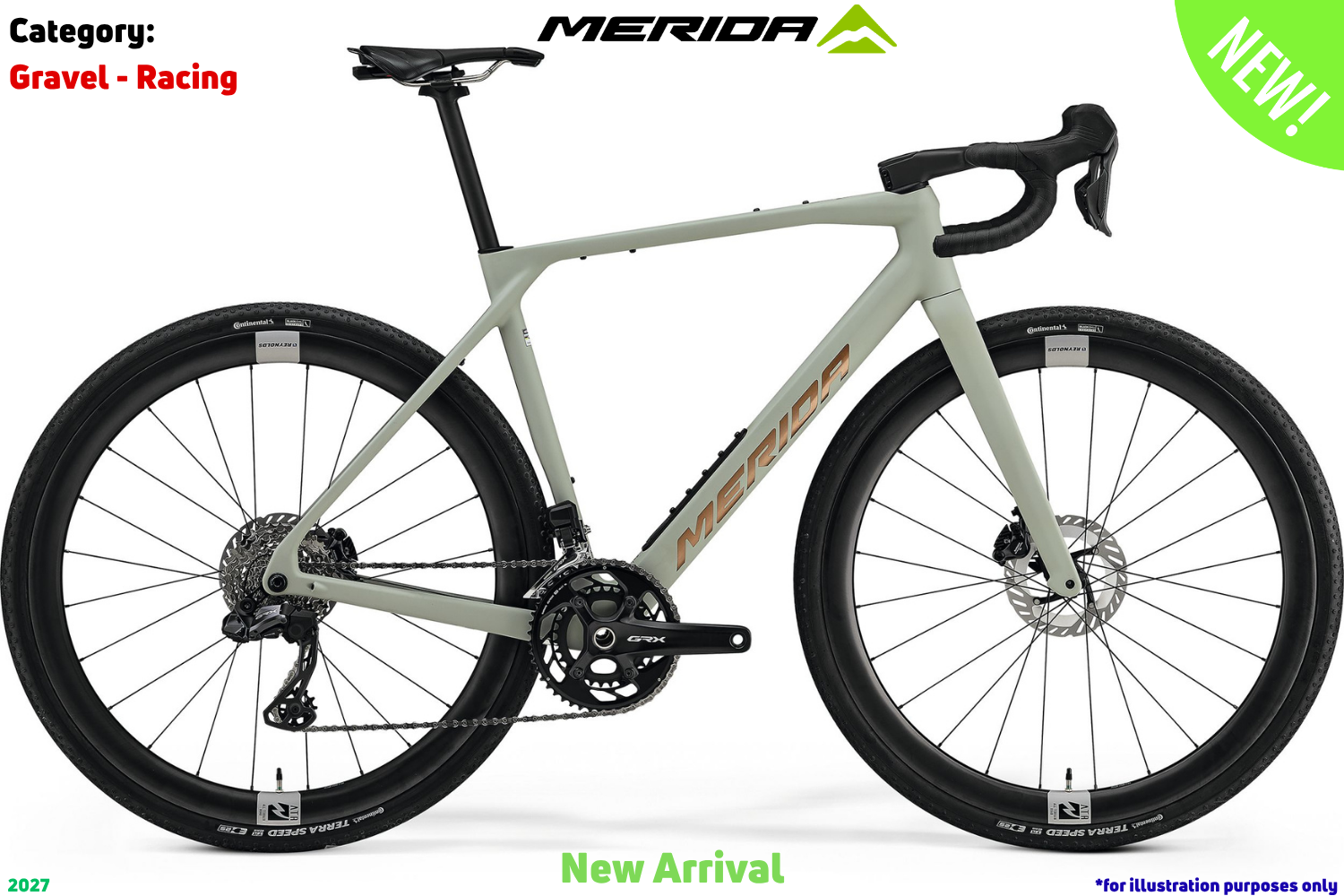Merida Mission 7000 - Matt Early Moss Grey (Bronze)