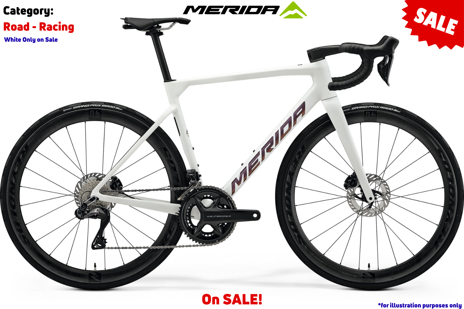 Merida Scultura 8000 - Matt White (Rainbow Purple)
