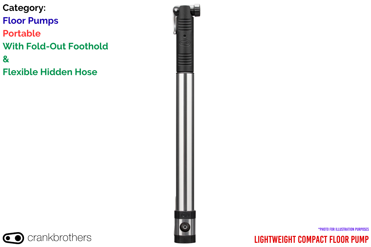 Crankbrothers KLIC HV Mini Floor Pump