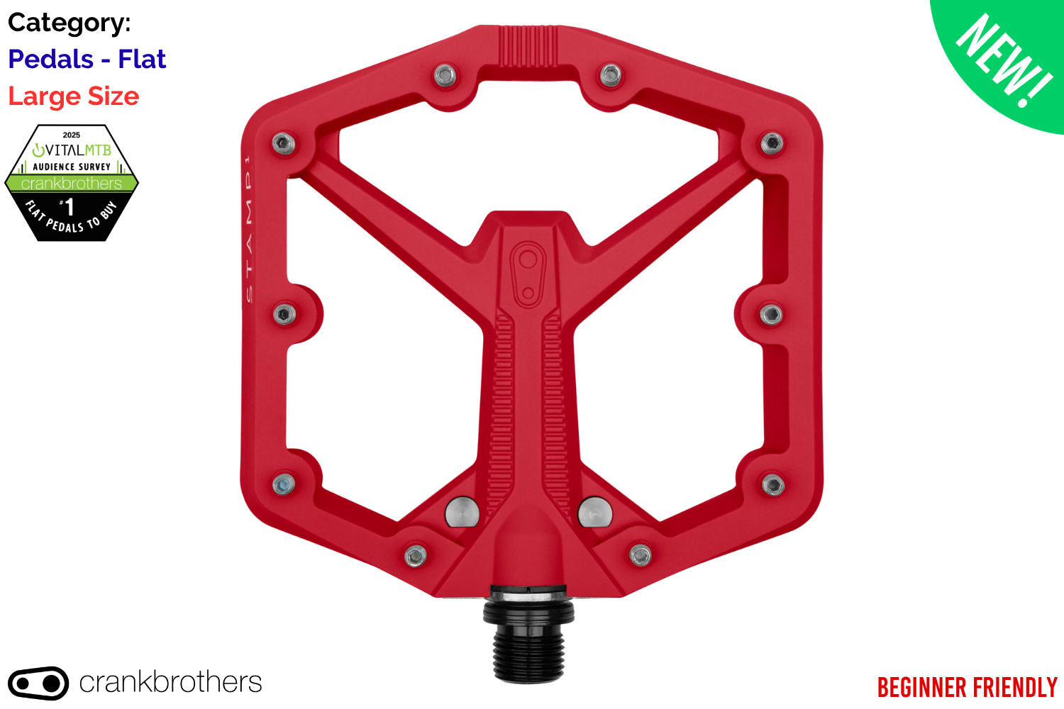 Crankbrothers - Stamp 1 Gen 2 - Large - Red.png
